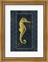 Gold Seahorse Fine Art Print