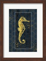 Gold Seahorse Fine Art Print