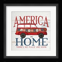 America Home Framed Print