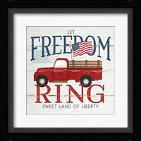 Let Freedom Ring Framed Print