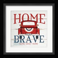 Home of the Brave Framed Print