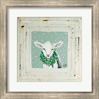 Lamb with Wreath Fine Art Print