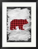 Plaid Bear Fine Art Print