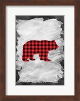 Plaid Bear Fine Art Print