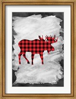 Plaid Moose Fine Art Print