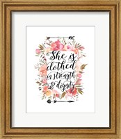 Clothed in Strength Floral Fine Art Print