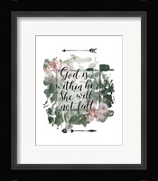 God is Within Her Floral Fine Art Print