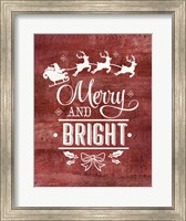 Merry & Bright Santa Fine Art Print