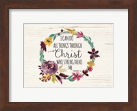 All Things Through Christ Fine Art Print