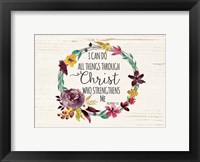 All Things Through Christ Fine Art Print