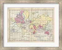 Vintage British Empire Map Fine Art Print