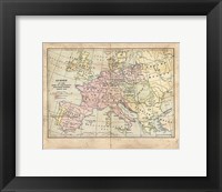 Vintage Napoleon Empire Map Fine Art Print