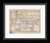 Vintage Roman Empire Map Fine Art Print