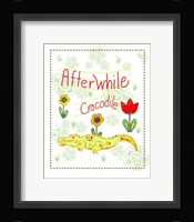 Afterwhile Crocodile Framed Print