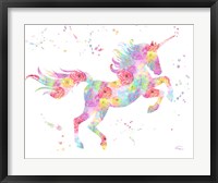 Unicorn White Fine Art Print