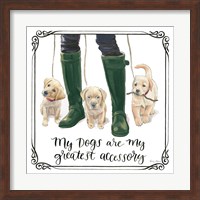 Furry Fashion Friends I My Dogs Fine Art Print