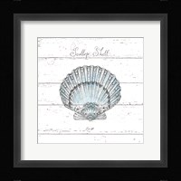 Aqua Underwater Life VIII Shiplap Framed Print