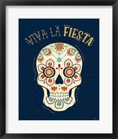 La Vida Loca IV Blue Framed Print