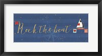 Underlined Nautical VII Framed Print