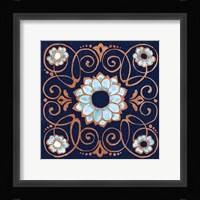 October Garden XII Blue Framed Print