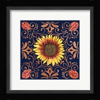 October Garden VII Blue Fine Art Print