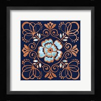 October Garden X Blue Framed Print