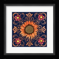 October Garden VI Blue Fine Art Print