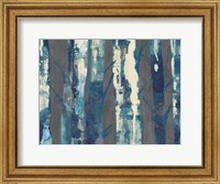 Deep Woods III Indigo on Gray Fine Art Print