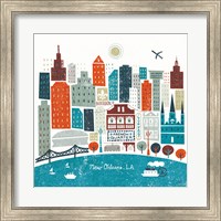 Colorful New Orleans Teal Fine Art Print
