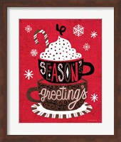 Festive Holiday Cocoa Seasons Greetings Fine Art Print