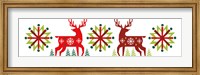 Geometric Holiday Reindeer III Fine Art Print