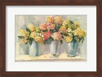 Ivory and Blush Hydrangea Bouquets Fine Art Print