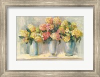 Ivory and Blush Hydrangea Bouquets Fine Art Print