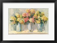 Ivory and Blush Hydrangea Bouquets Fine Art Print