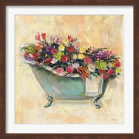 Bathtub Bouquet I Fine Art Print