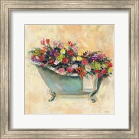 Bathtub Bouquet I Fine Art Print