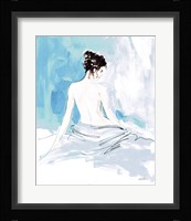 Nude I Blue Framed Print
