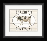Country Cow V Framed Print