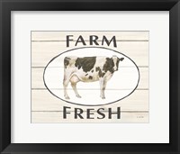 Country Cow IV Framed Print