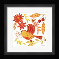 Orange Bird IV Framed Print
