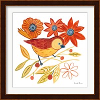 Orange Bird III Fine Art Print