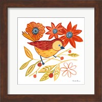 Orange Bird III Fine Art Print