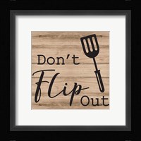 Don't Flip Out Framed Print