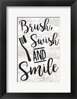 Brush, Swish, Smile Fine Art Print