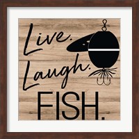 Live Laugh Fish Fine Art Print