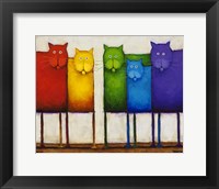 Rainbow Cats Fine Art Print