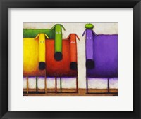 Rainbow Dogs II Framed Print