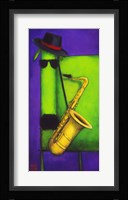 Sax Dog Fine Art Print