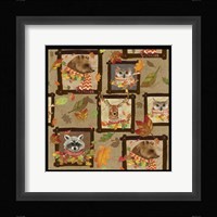 Fall Critters Collage 2 Fine Art Print