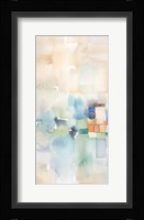 Teal Abstract Panel I Fine Art Print